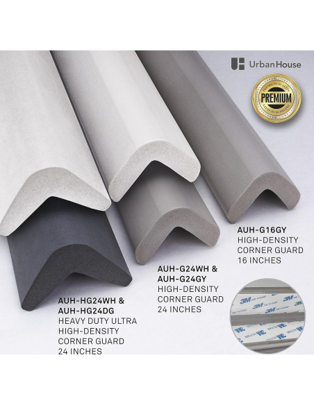 Protectores de Esquinas Urbanhouse - 2 Piezas 40.64 cm Gris