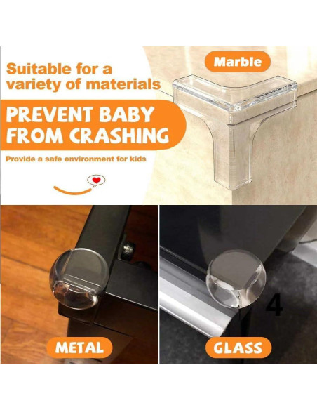 Protectores de esquinas para bebés JinRui-T 15 PCS Silicona