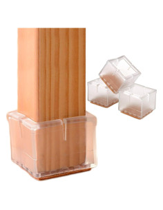 24 Protectores de Suelo Anwenk para Patas de Sillas Cuadradas 3.2-3.5cm