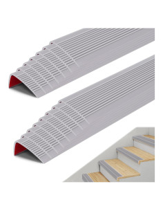 15 Piezas Nariz de Escalera Antideslizante YHUAIMANG 91.5x5cm Gris