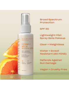 Spray Fijador de Maquillaje InstaNatural SPF 30 con Vitamina C 59 ml 2