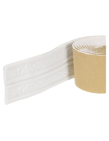 Moldura de Espuma Autoadhesiva uxcell 2 Pcs 2.29m Blanco