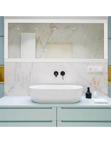 Moldura de Espuma Autoadhesiva uxcell 2 Pcs 2.29m Blanco