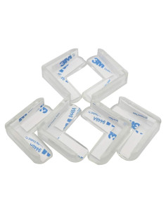 Protectores de Esquinas Transparentes PVC BdiliUSA 6 Piezas