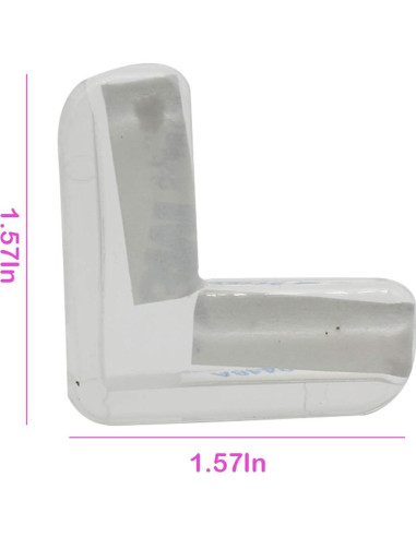 Protectores de Esquinas Transparentes PVC BdiliUSA 6 Piezas
