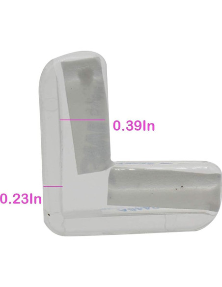 Protectores de Esquinas Transparentes PVC BdiliUSA 6 Piezas