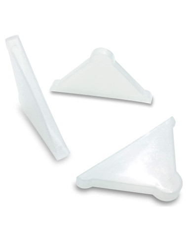 Protectores de Esquina Triples Ebamaz 50PCS 4x37mm Plástico Blanco