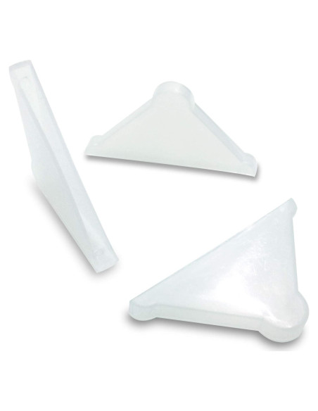 Protectores de Esquina Triples Ebamaz 50PCS 4x37mm Plástico Blanco