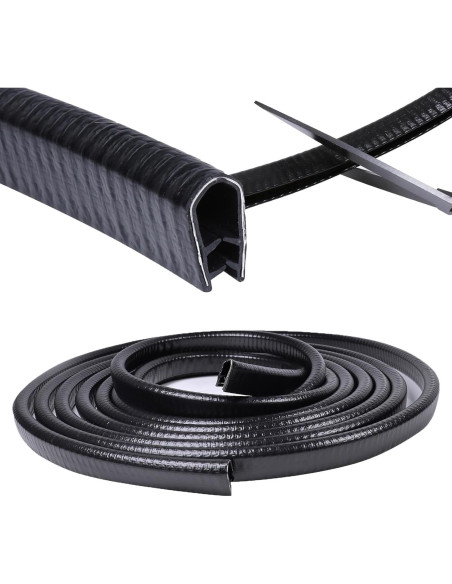 Sellado de Borde en U de Goma Negra GoldWheel 3.66m
