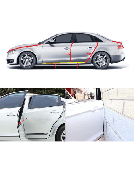 Sellado de Borde en U de Goma Negra GoldWheel 3.66m