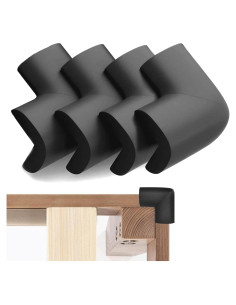 Protectores de Esquinas Wome Negro - Paquete de 4 Espuma Caucho