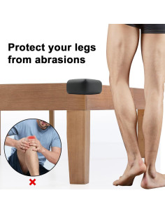 Protectores de Esquinas Wome Negro - Paquete de 4 Espuma Caucho 2