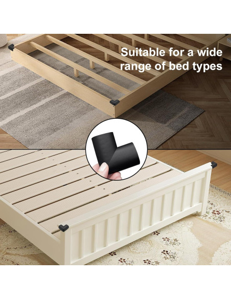 Protectores de Esquinas Wome Negro - Paquete de 4 Espuma Caucho