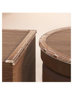 Protectores de Esquinas Transparentes xuenair para Muebles - 2 Pcs