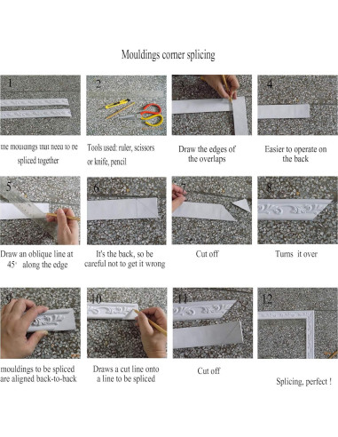 Moldura Flexible de PVC Zhangbl 2.2cm Ancho x 1.2cm Grosor