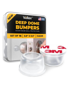 Vellax 16 Protectores de Silicona Transparentes para Puertas
