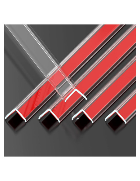 Protectores de Esquinas de Pared Monoid Transparentes - 5 Piezas