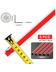 Protectores de Esquinas de Pared Monoid Transparentes - 5 Piezas 2