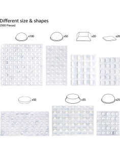 Bumpers Adhesivos Transparentes Amazon Basics - 300 Piezas 2