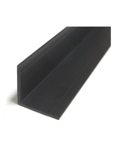 Protector de Esquina de Pared Negro 2-Pack 2.44 m PVC