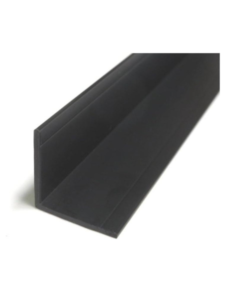 Protector de Esquina de Pared Negro 2-Pack 2.44 m PVC