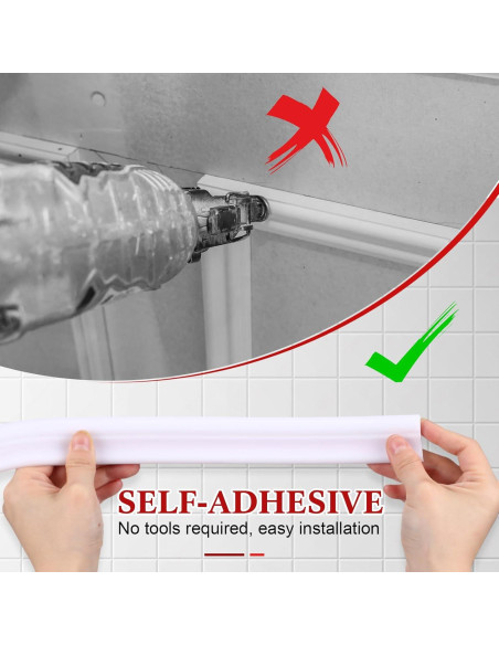 Moldura Autoadhesiva Flexible Innconee 10 m x 3.2 cm Blanca