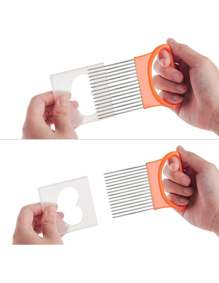 Cortador Picador de Verduras IZUS - 2 Piezas Amarillo y Blanco