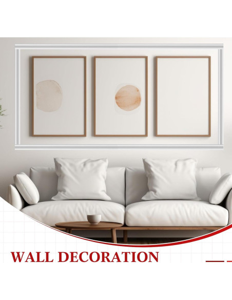 Moldura Autoadhesiva Flexible Innconee 10 m x 3.2 cm Blanca