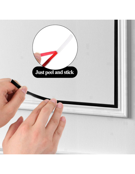 Cinta de Moldura Autoadhesiva Negra Alrhso 5m x 0.66cm