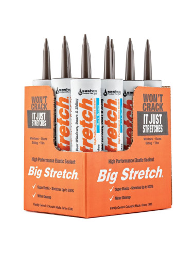 Sellador Sashco Big Stretch Marrón Oscuro 300ml - Elástico