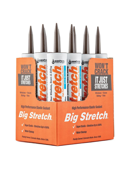 Sellador Sashco Big Stretch Marrón Oscuro 300ml - Elástico