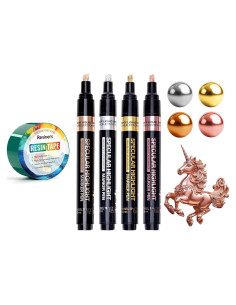 Marcadores Cromados Resiners 2-5mm + Cinta de Resina Epóxica