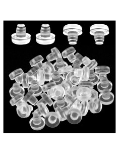 50 Topes de Goma Transparentes Antideslizantes para Muebles