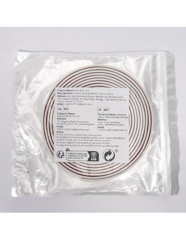 Moldura Autoadhesiva Flexible Orgthin 2.99m Negro Mate