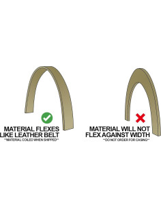 Moldura Flexible Duraflex 8' Beige A Prueba de Humedad 2