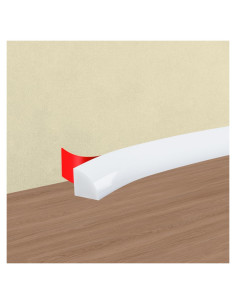 Moldura Flexible Autoadhesiva YIENFBEV 1.5m Blanco