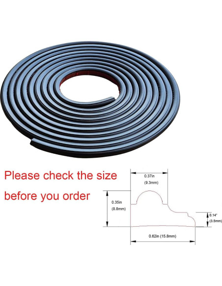 Moldura Autoadhesiva de PVC LaRolls 3m Negra para Pared y Puerta