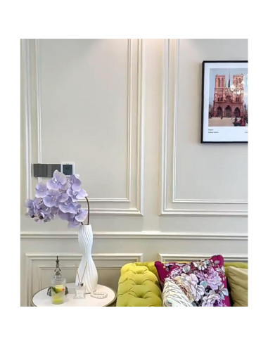 Moldura Autoadhesiva de PVC LaRolls 3m Negra para Pared y Puerta