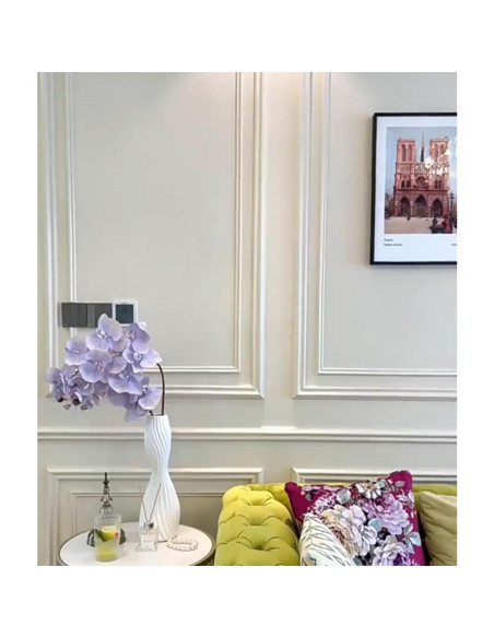 Moldura Autoadhesiva de PVC LaRolls 3m Negra para Pared y Puerta