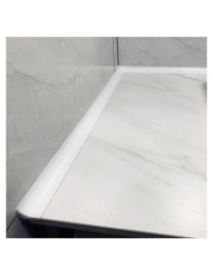 Sello de Umbral de Ducha WSIWZAI, Tira de Silicona 2m Blanca