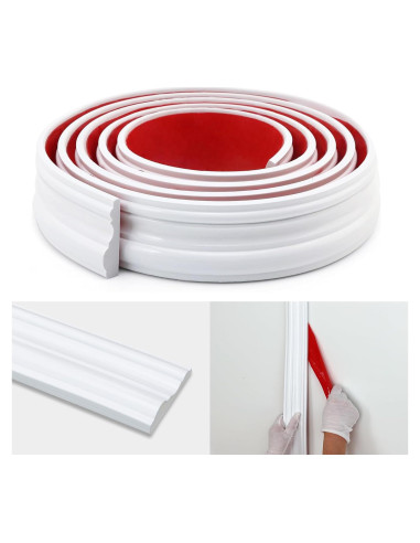 Moldura de Pared Autoadhesiva Taaizau 299.72 cm x 2.29 cm