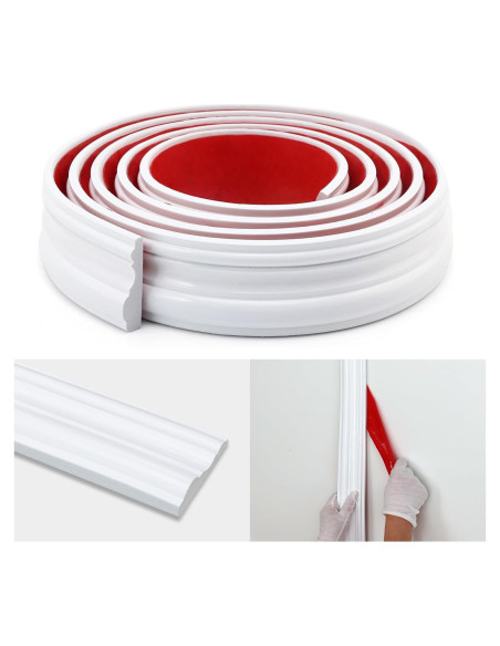 Moldura de Pared Autoadhesiva Taaizau 299.72 cm x 2.29 cm