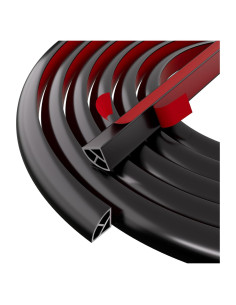 Moldura Flexible de Silicona Autoadhesiva Conwang 120.4 cm Negro