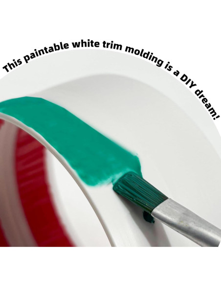 Moldura Autoadhesiva Flexible JSIWOTH 3.05m 2.0cm Blanca