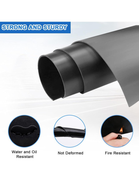 Hoja de goma de silicona MIKING 30.5x30.5cm, 3 unidades