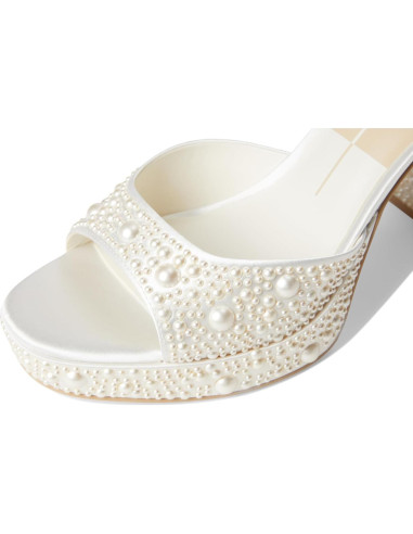 Sandalias de Tacón Grueso Dolce Vita Pandro Perla 38.5