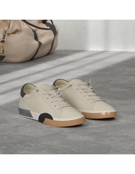 Zapatilla sin cordones Dolce Vita Zina Mujer 8 Cuero Blanco/Negro