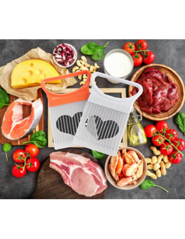 Cortador Picador de Verduras IZUS - 2 Piezas Amarillo y Blanco