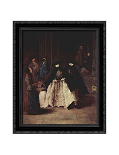 Arte en Lienzo El Vendedor de Perfumes 60x50 cm Marco Negro