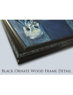 Arte en Lienzo El Vendedor de Perfumes 60x50 cm Marco Negro 2